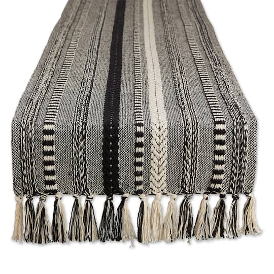 DII® 72" Braided Stripe Table Runner in Black | 15" x 72" | Michaels®